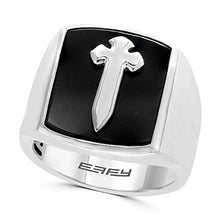 Load image into Gallery viewer, Effy 925 Sterling Silver Onyx Ring, 8.55 TCW IRS0L943XX
