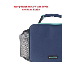 Load image into Gallery viewer, Whiskware Insulated Soft Cooler Lunch Box for School, Work, and Travel, One Size, Black
