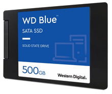 Load image into Gallery viewer, Western Digital 500GB WD Blue 3D NAND Internal PC SSD - SATA III 6 Gb/s, 2.5"/7mm, Up to 560 MB/s - WDS500G2B0A
