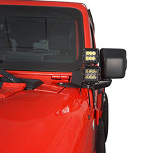 Load image into Gallery viewer, Hooke Road Dual A-Pillar Light Mounting Brackets Compatible with Jeep JL Wrangler/Gladiator JT 2018 2019 2020 2021 2022 - Pair (Does not fit • Gladiator Mojave • Model)

