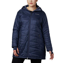 Load image into Gallery viewer, Columbia Women's Plus Mighty Lite Hooded Jacket, Nocturnal, 1X
