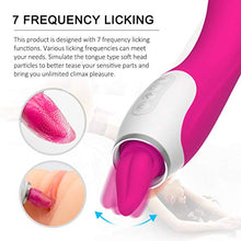 Load image into Gallery viewer, Okutani Perfect Size Realistic Tongue Licker with Multi Speed Líckíng&amp;Vibrating Handheld Wireless Pussy Pleasure Massaging Tools for Female Underwear Therapy Device IPX7 Waterproof Tshirt
