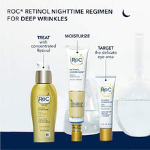 Load image into Gallery viewer, RoC Retinol Correxion Under Eye Cream for Dark Circles &amp; Puffiness, Daily Wrinkle Cream, Anti Aging Line Smoothing Skin Care Treatment, 0.5 oz (Packaging May Vary)
