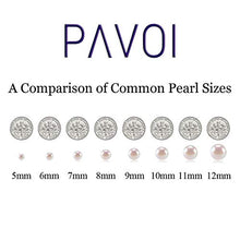 Load image into Gallery viewer, PAVOI Sterling Silver Round White Simulated Shell Pearl Necklace Strand | Pearl Choker Necklace | Jewelry for Women - 22" Length (6mm)
