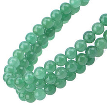 Load image into Gallery viewer, 100Pcs Natural Crystal Beads Stone Gemstone Round Loose Energy Healing Beads with Free Crystal Stretch Cord for Jewelry Making (Green Aventurine, 6MM)
