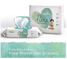 Load image into Gallery viewer, Diapers Size 3, 168 Count and Baby Wipes - Pampers Pure Protection Diapers and Aqua Pure 6X Pop-Top Sensitive Water Baby Wipes, 336 Count
