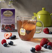 Load image into Gallery viewer, Twinings Herbal Tea Bags - 40 Individually Wrapped Tea Bags, Pure Peppermint, Camomile, Rooibos Red, Honeybush Mandarin Orange, Plus 9 More Flavors - with BYTC Honey Sticks
