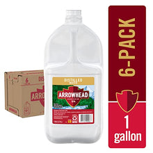 Load image into Gallery viewer, ARROWHEAD Brand Distilled Water, 1-gallon plastic jugs (Two Packs of 6)

