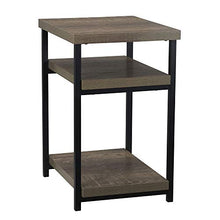 Load image into Gallery viewer, Household Essentials Ashwood Low Square Side End Table with Shelf for Storage
