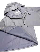 Load image into Gallery viewer, Unibelle Women's Waterproof Rain Jacket Outdoor Hooded Windbreaker Raincoat Grey Small
