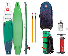 Load image into Gallery viewer, Red Paddle Co. Voyager+ Inflatable Stand-Up Paddleboard White/Green, 13ft 2in
