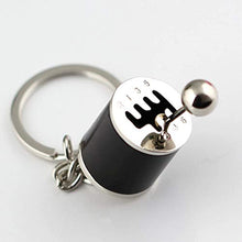 Load image into Gallery viewer, Six Speed Manual Transmission Shift Lever Automotive Part Car Gift Key Chain Ring [BLACK]

