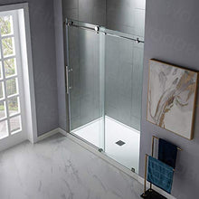 Load image into Gallery viewer, WOODBRIDGE MBSDC6076-C Frameless Sliding Glass Shower Door | 56"-60"W x 76"H | Chrome Finish

