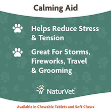 Load image into Gallery viewer, NaturVet Quiet Moments Calming Aid Dog Supplement – Helps Promote Relaxation, Reduce Stress, Storm Anxiety, Motion Sickness for Dogs – Tasty Pet Soft Chews with Melatonin – 70 Ct.
