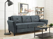 Load image into Gallery viewer, Lifestyle Solutions Collection Grayson Micro-fabric Sofa, Dark Gray
