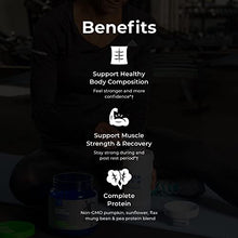 Load image into Gallery viewer, Tony Horton PowerLife High Impact Plant Protein Powder with 3000 MG of HMB, Plant-Based, No Sugar Added, Vegan, Keto Friendly, Non-GMO (Chocolate)
