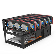Load image into Gallery viewer, 6 GPU Mining Rig Frame Steel Open Air Miner Mining Frame Rig Case for Crypto Coin Currency Bitcoin Mining Accessories Tools, Frame Only
