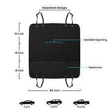 Load image into Gallery viewer, FunniPets Dog Car Seat Covers, Waterproof Dog Seat Cover for Back Seat Nonslip Dog Car Hammock Backseat Protection Durable Pet Seat Covers for Cars Trucks and SUVs
