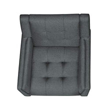 Load image into Gallery viewer, Christopher Knight Home Evelyn Mid Century Modern Fabric Arm Chair, Dark Gray, Walnut

