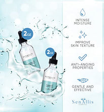 Load image into Gallery viewer, Hyaluronic Acid Serum 2 fl oz And 2 fl oz Double Pack, Made From Pure Hyaluronic Acid, Anti Aging, Anti Wrinkle, Ultra-Hydrating Moisturizer That Reduces Dry Skin Manufactured In USA
