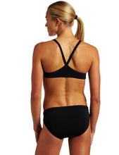 Load image into Gallery viewer, TYR Women's Durafast Diamondfit Workout Bikini for Swim Racing and Training, Black, Small
