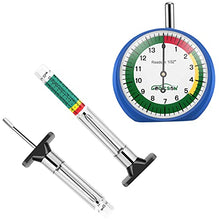 Load image into Gallery viewer, GODESON Tire Tread Depth Gauge with Dial Type Tire Tread Gauge
