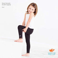 Load image into Gallery viewer, Lucky &amp; Me Jada Toddler Leggings for Girls, 3 Pack, Tagless, Lace Trim, Full Length, Black/Grey/Red, 2/3…

