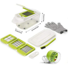 Load image into Gallery viewer, Aieruma Vegetable Chopper, 16 in 1 Onion Chopper Food Cutter, with Handheld Spiralizer Vegetable Slicer, Veggie Spiral Cutter, (BPA free) Heavy Duty Multi Vegetable-Fruit-Cheese-Dicer-Kitchen Cuttert
