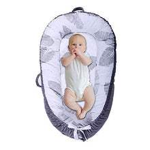 Load image into Gallery viewer, Portable Crib Baby Portable Lounger Infant Bassinet Reversible Co Sleeping Cribs for Bedroom/Travel (Gray)…
