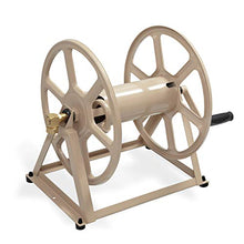 Load image into Gallery viewer, Liberty Garden 709 Steel Wall/Floor Mounted Hose Reel, Holds 200-Feet of 5/8-Inch Hose - Tan
