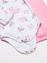 Load image into Gallery viewer, Hudson Baby Unisex Baby Cotton Long-Sleeve Bodysuits Basic Pink Floral, 9-12 Months
