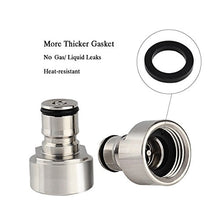 Load image into Gallery viewer, FERRODAY Ball Lock Keg Coupler Adapter Commercial Keg to Ball Lock Keg Quick Disconnect Conversion Kit Fits to A D S G Type Keg Coupler FPT 5/8 Thread Stainless Steel Gas &amp; Liquid Post for Homebew
