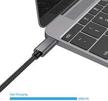 Load image into Gallery viewer, nonda USB C to USB C Cable, [2-Pack, 6.6ft] USB C Charging Cable 60W, Nylon Braided USB C Charger Cord Compatible with MacBook Pro 2020, iPad Pro, Galaxy S20, Switch, Pixel, LG and Other USB C Charger
