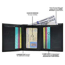 Load image into Gallery viewer, Kenneth Cole Reaction Men's Wallet - RFID Genuine Leather Slim Trifold with ID Window and Card Slots
