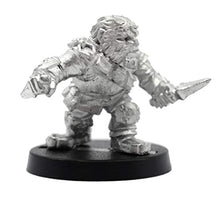 Load image into Gallery viewer, Stonehaven Miniatures Male Dwarven Rogue Miniature Figure, 100% Pewter Metal - 32mm Tall - (for 28mm Scale Table Top War Games) - Made in USA
