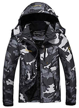 Load image into Gallery viewer, MOERDENG Men's Waterproof Ski Jacket Warm Winter Snow Coat Mountain Windbreaker Hooded Raincoat
