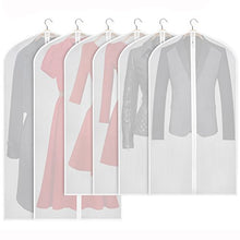 Load image into Gallery viewer, Zilink Hanging Garment Bag Lightweight Suit Bags Dust-Proof (Set of 6) with Sturdy Full Zipper for Closet Storage and Travel [Upgraded Version]
