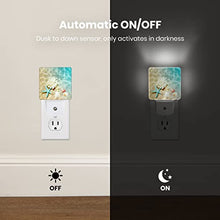 Load image into Gallery viewer, Starfish Coral and Seashell Plug-in Night Light Dusk to Dawn Smart Sensor White Led Nightlight for Bedroom Bathroom Kitchen Hallway Stairs Hallway Energy Efficient Decor Desk Lamp
