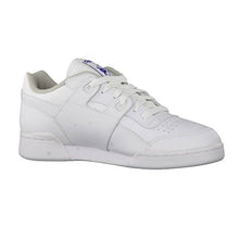 Load image into Gallery viewer, Reebok Men's Workout Plus Sneaker, White/Royal, 11 M US
