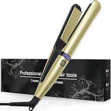 Load image into Gallery viewer, Hair Straightener Flat Iron for Hair - Ceramic Tourmaline Straightening Iron 1 inch with Digital LCD Display &amp; 8 Adjustable Temperature Suitable for All Hair Types
