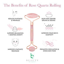 Load image into Gallery viewer, Rose Quartz Facial Roller - Best Face Roller and Skincare Tool for Facial Massage, Quality Pink Stone Face Roller Great for Skin on Face and Neck in Magnetic Gift Box
