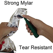 Load image into Gallery viewer, Leberna Emergency Blanket Survival Gear | Foil Mylar Thermal Blankets 59" x 87" inches (Pack of 10) | Big Double Sided Escape Tact Bivvy, | for NASA, Outdoors, Hiking, Space, Marathons First Aid Kit
