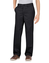 Load image into Gallery viewer, Dickies Khaki Big Boys' Flex Waist Stretch Pant, Black, 12 Husky
