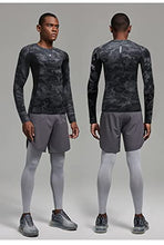 Load image into Gallery viewer, Milin Naco 3 Pack Men's Cool Dry Baselayer Tops Long Sleeve Compression Shirts-Black/White/Camo Black-L
