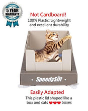 Load image into Gallery viewer, SpeedySift Cat Litter Box with Disposable Sifting Liners, Cats' Favorite Box-Like PP Plastic High Sides, Large
