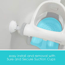 Load image into Gallery viewer, Summer My Bath Seat Soft Support (Aqua ) – Contoured Bath Seat for Children Transitioning to the Adult Bathtub – Features Drain Holes, Sure &amp; Secure Suction Cups, and Spacious Open-Side Design
