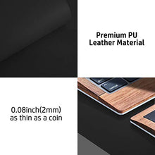 Load image into Gallery viewer, Leather Desk Pad Protector,Mouse Pad,Office Desk Mat,Non-Slip PU Leather Desk Blotter,Laptop Desk Pad,Waterproof Desk Writing Pad for Office and Home (Black,23.6" x 13.7")
