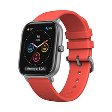 Load image into Gallery viewer, Amazfit GTS Fitness Smartwatch with Heart Rate Monitor, 14-Day Battery Life, Music Control, 1.65" Display, Sleep and Swim Tracking, GPS, Water Resistant, Smart Notifications, Vermillion Orange
