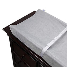 Load image into Gallery viewer, Serta Sertapedic Plush Contoured Changing Pad Cover Super Soft and Comfy for Baby, Grey

