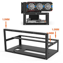 Load image into Gallery viewer, 6 GPU Mining Rig Frame Steel Open Air Miner Mining Frame Rig Case for Crypto Coin Currency Bitcoin Mining Accessories Tools, Frame Only
